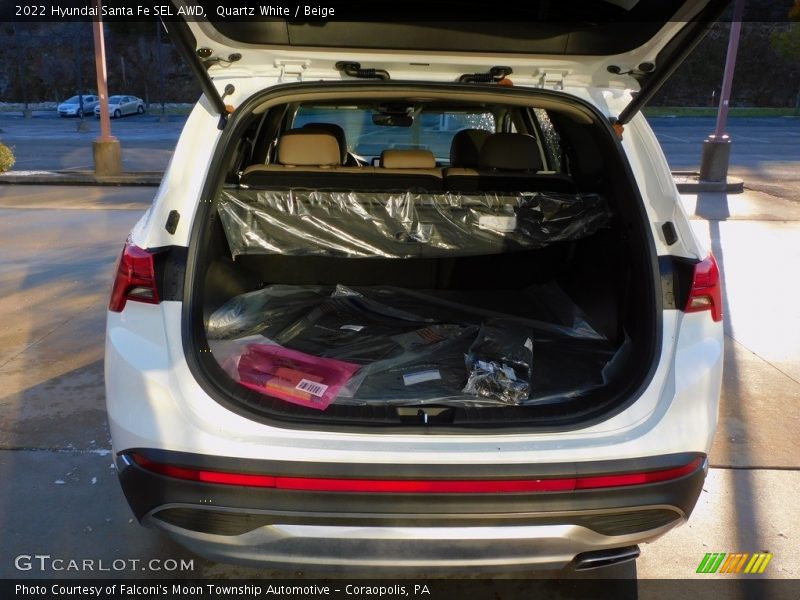 Quartz White / Beige 2022 Hyundai Santa Fe SEL AWD