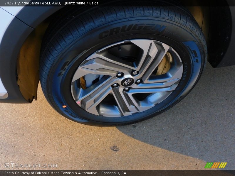 Quartz White / Beige 2022 Hyundai Santa Fe SEL AWD