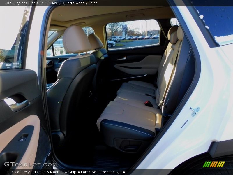 Quartz White / Beige 2022 Hyundai Santa Fe SEL AWD