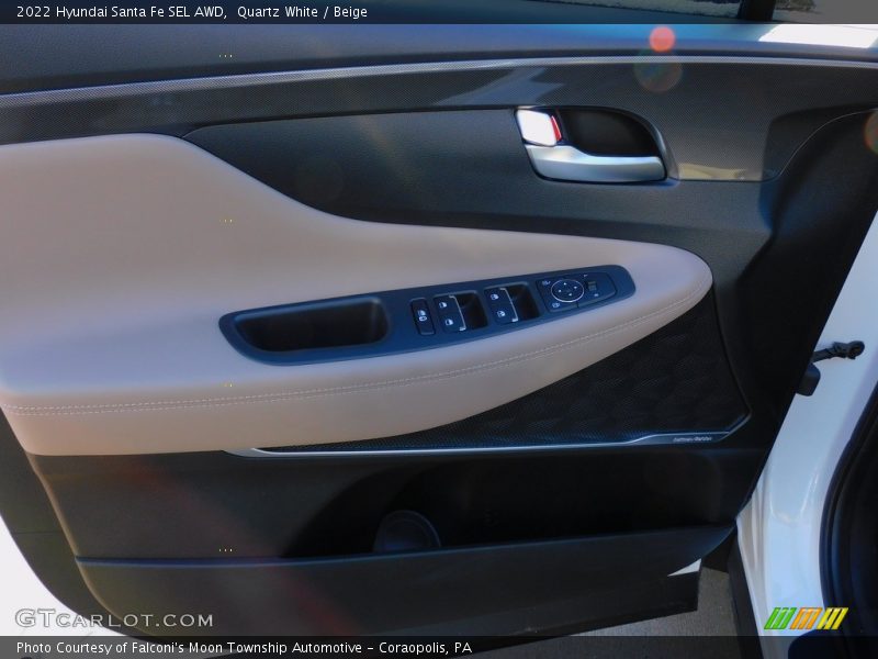 Quartz White / Beige 2022 Hyundai Santa Fe SEL AWD