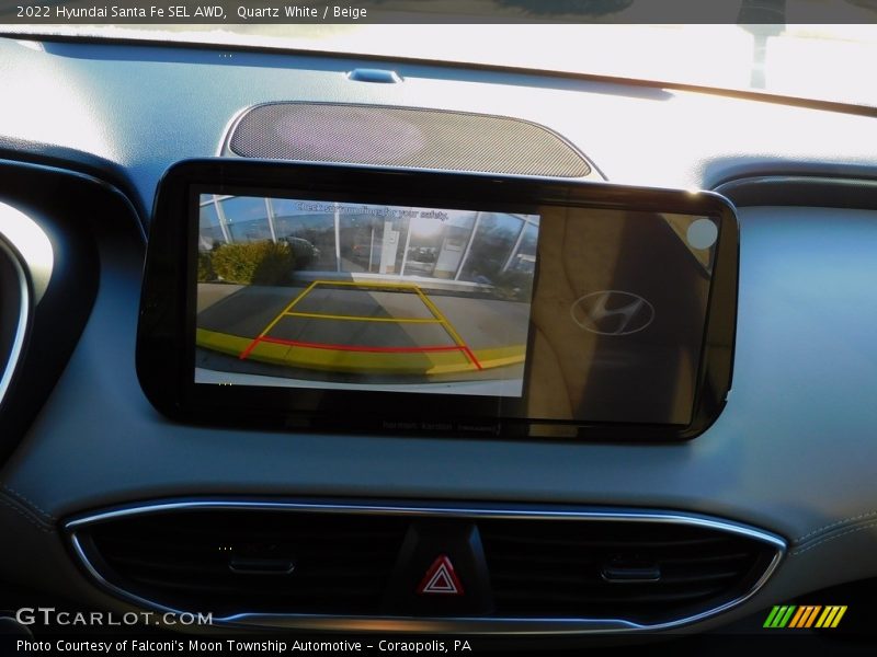 Quartz White / Beige 2022 Hyundai Santa Fe SEL AWD