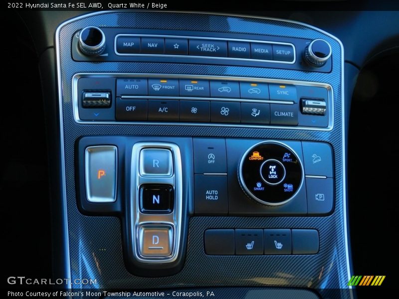 Quartz White / Beige 2022 Hyundai Santa Fe SEL AWD