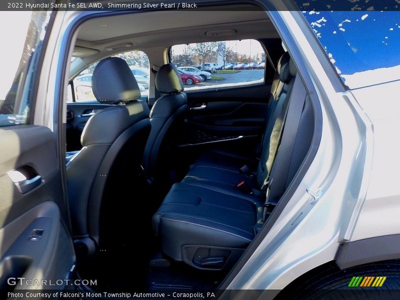 Shimmering Silver Pearl / Black 2022 Hyundai Santa Fe SEL AWD