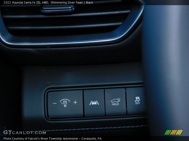 Shimmering Silver Pearl / Black 2022 Hyundai Santa Fe SEL AWD