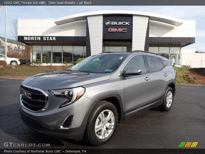 Satin Steel Metallic / Jet Black 2020 GMC Terrain SLE AWD