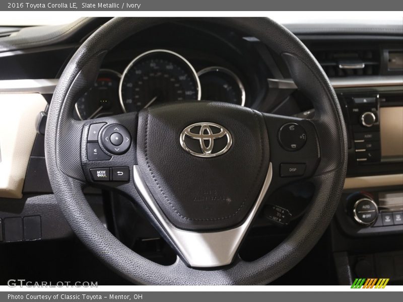 Slate Metallic / Ivory 2016 Toyota Corolla LE