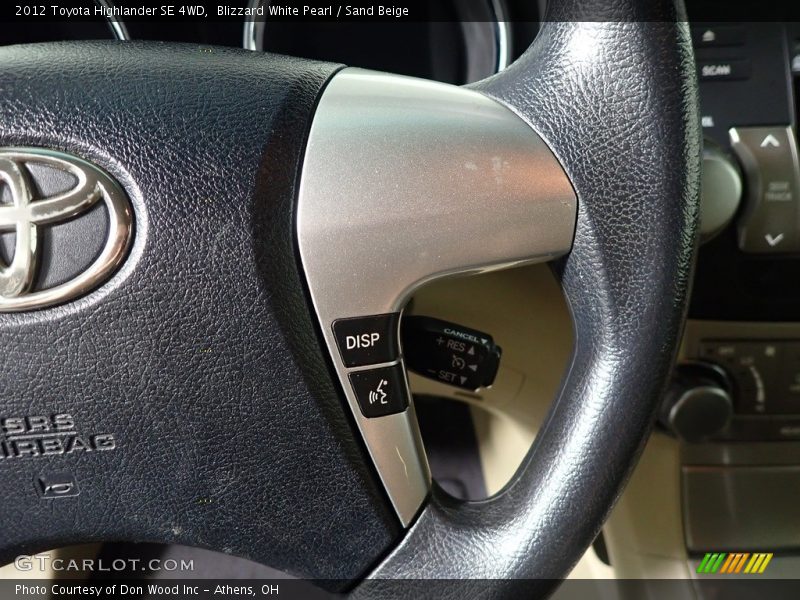 Blizzard White Pearl / Sand Beige 2012 Toyota Highlander SE 4WD