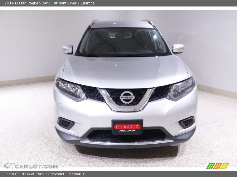 Brilliant Silver / Charcoal 2014 Nissan Rogue S AWD