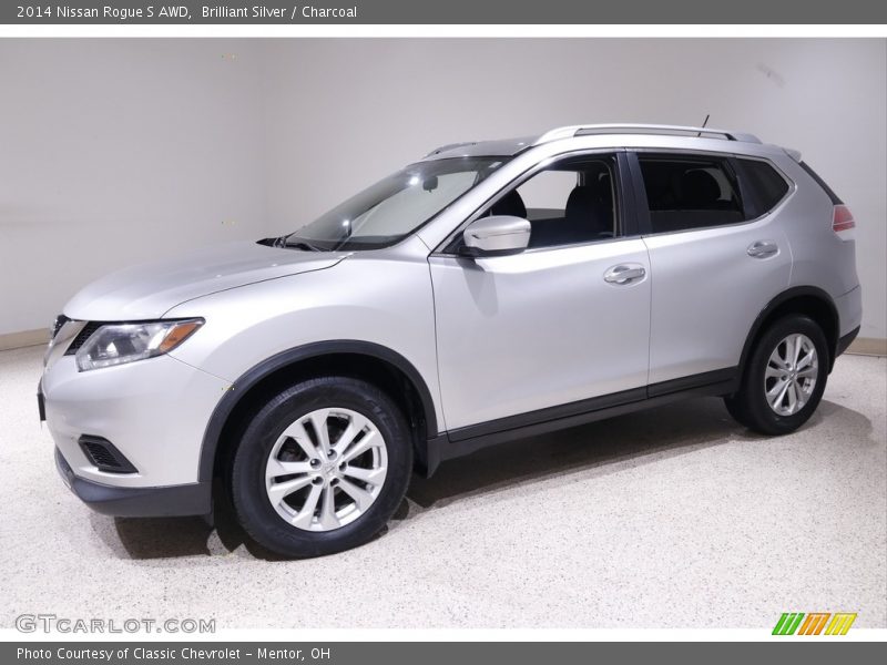 Brilliant Silver / Charcoal 2014 Nissan Rogue S AWD