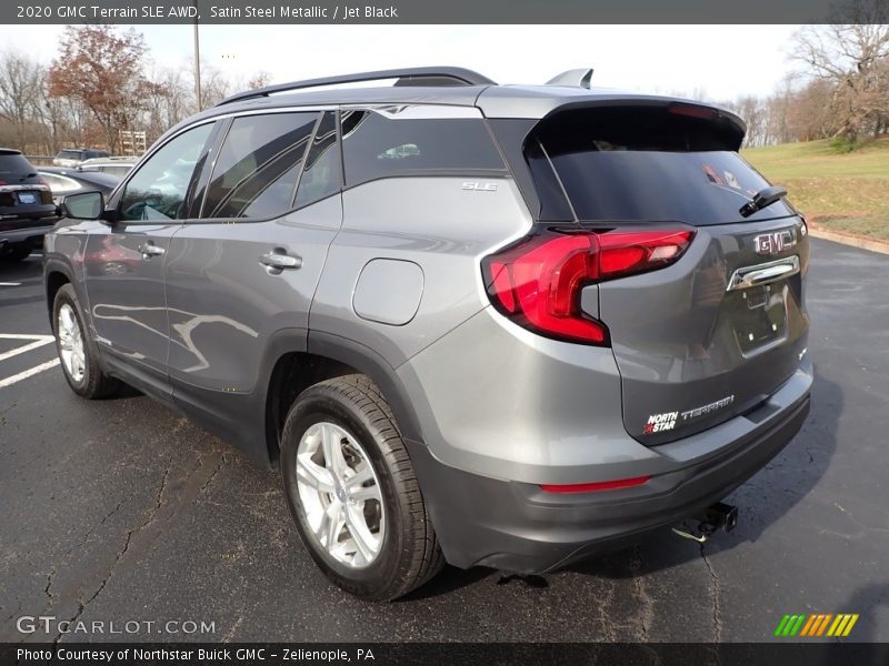 Satin Steel Metallic / Jet Black 2020 GMC Terrain SLE AWD