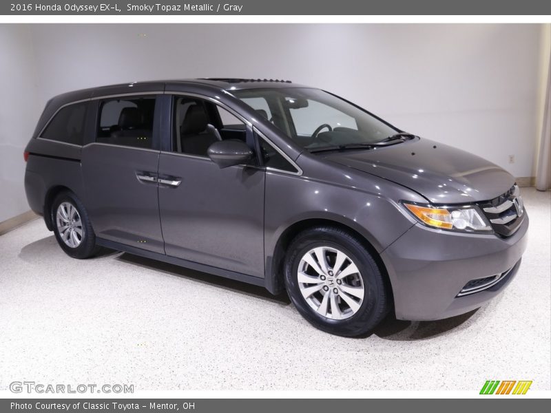 Smoky Topaz Metallic / Gray 2016 Honda Odyssey EX-L