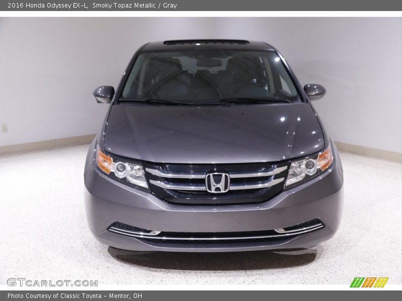 Smoky Topaz Metallic / Gray 2016 Honda Odyssey EX-L