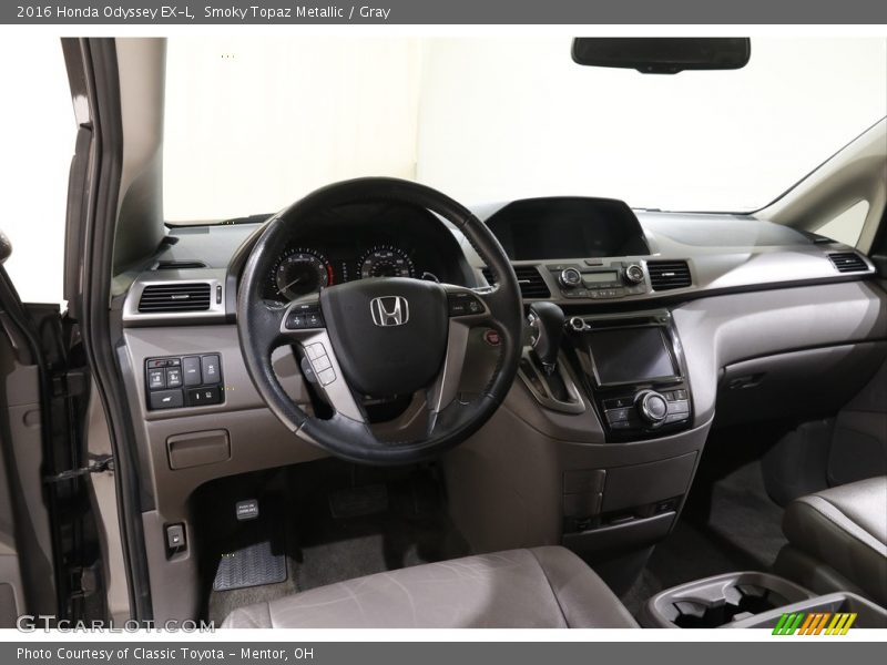 Smoky Topaz Metallic / Gray 2016 Honda Odyssey EX-L