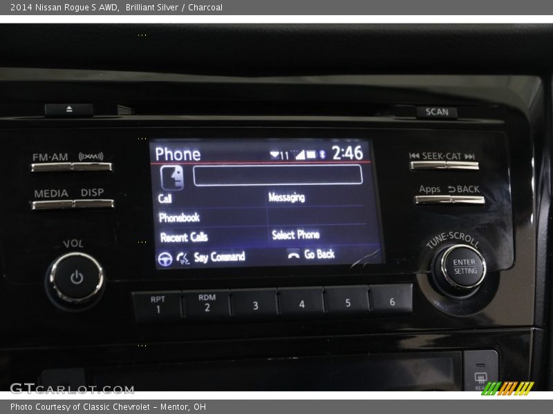 Brilliant Silver / Charcoal 2014 Nissan Rogue S AWD