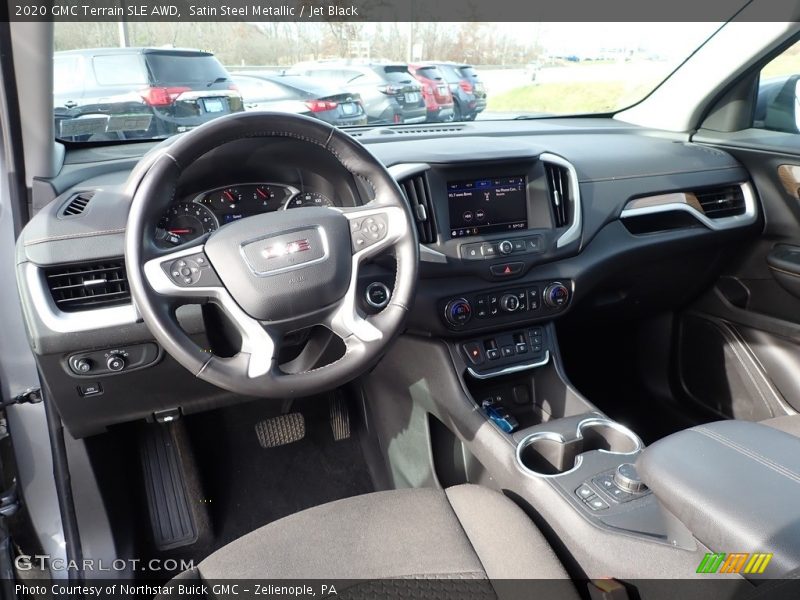 Satin Steel Metallic / Jet Black 2020 GMC Terrain SLE AWD