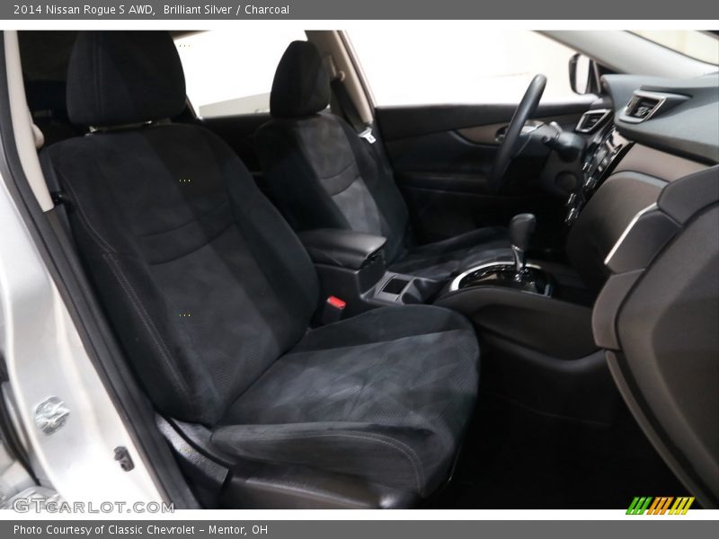 Brilliant Silver / Charcoal 2014 Nissan Rogue S AWD