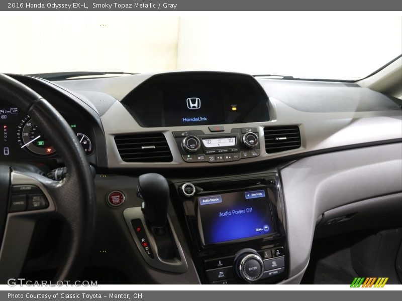 Smoky Topaz Metallic / Gray 2016 Honda Odyssey EX-L