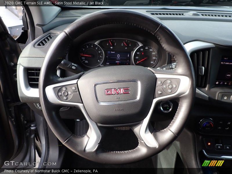 Satin Steel Metallic / Jet Black 2020 GMC Terrain SLE AWD