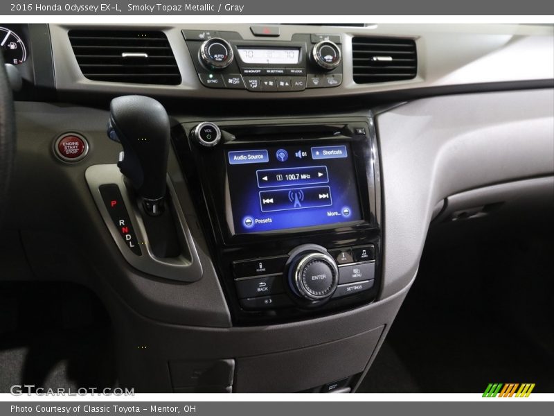 Smoky Topaz Metallic / Gray 2016 Honda Odyssey EX-L