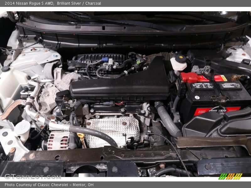 Brilliant Silver / Charcoal 2014 Nissan Rogue S AWD