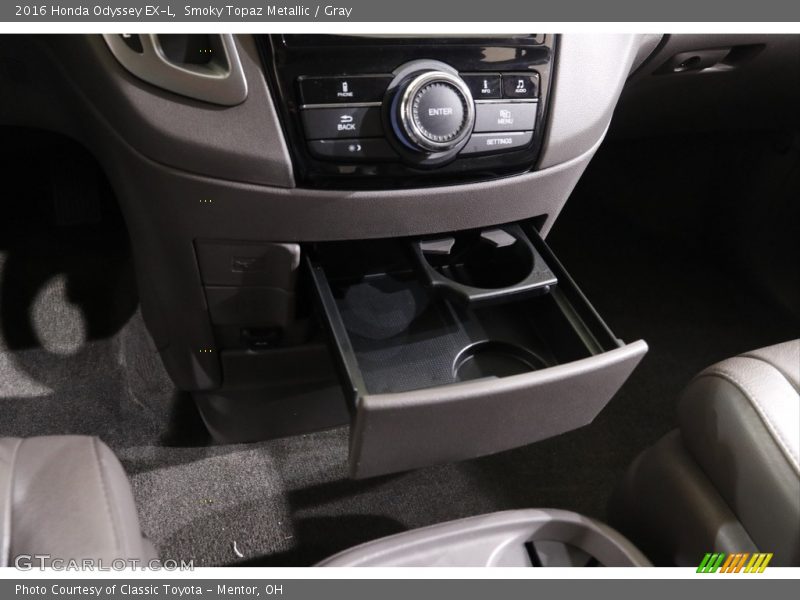 Smoky Topaz Metallic / Gray 2016 Honda Odyssey EX-L