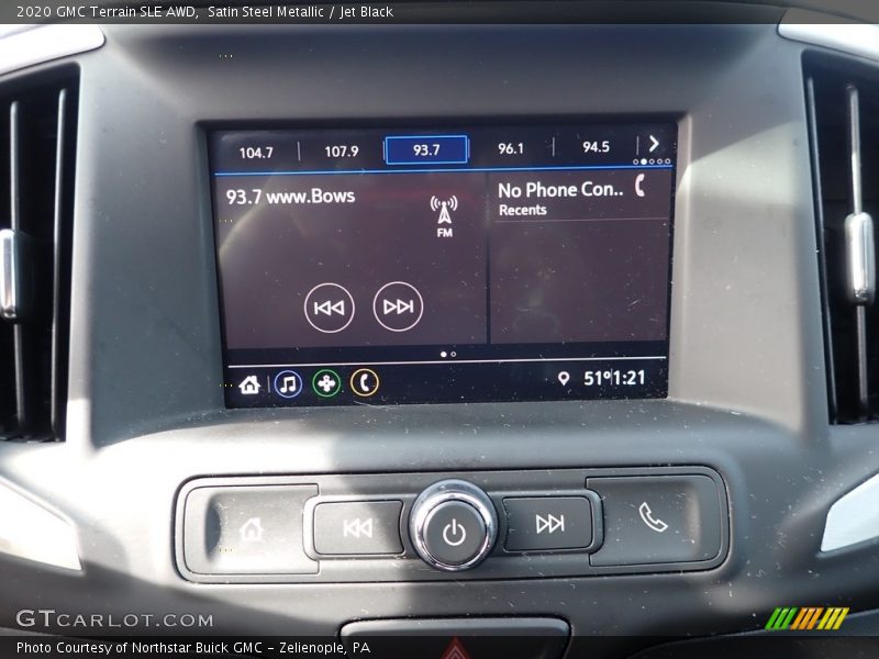 Satin Steel Metallic / Jet Black 2020 GMC Terrain SLE AWD