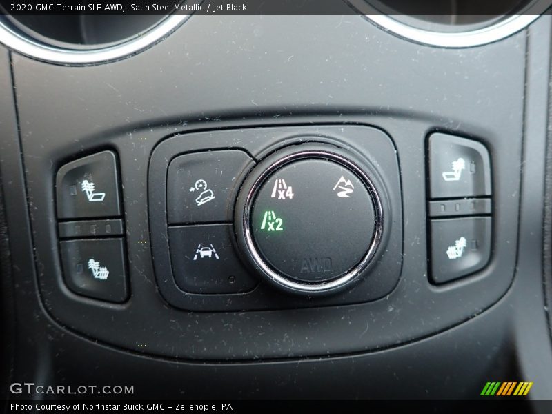 Satin Steel Metallic / Jet Black 2020 GMC Terrain SLE AWD