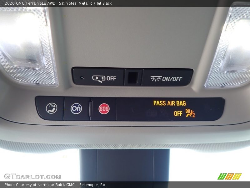 Satin Steel Metallic / Jet Black 2020 GMC Terrain SLE AWD