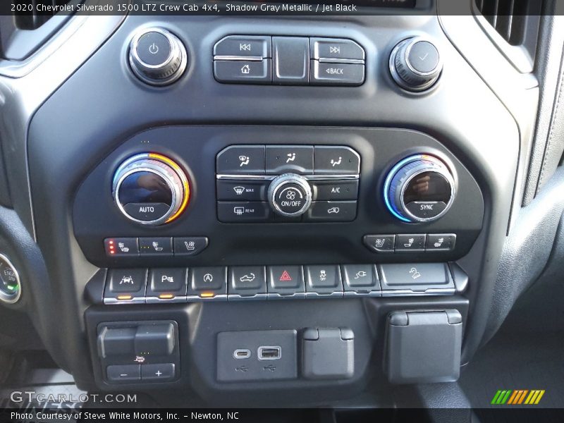 Shadow Gray Metallic / Jet Black 2020 Chevrolet Silverado 1500 LTZ Crew Cab 4x4
