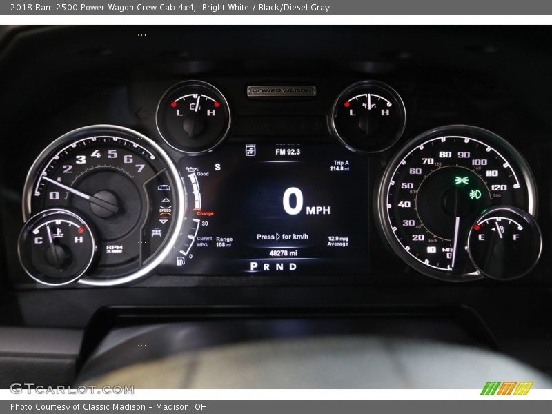 Bright White / Black/Diesel Gray 2018 Ram 2500 Power Wagon Crew Cab 4x4