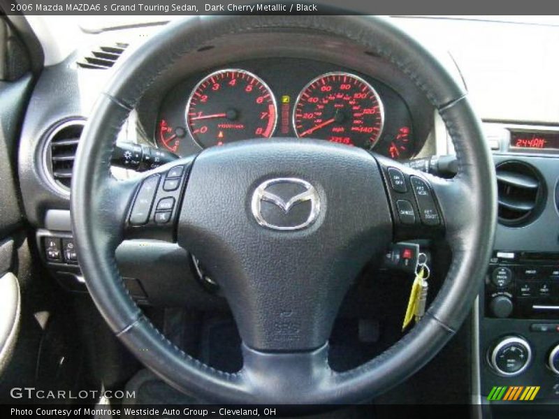Dark Cherry Metallic / Black 2006 Mazda MAZDA6 s Grand Touring Sedan