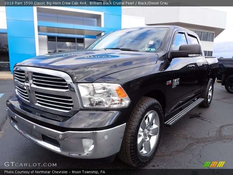 Brilliant Black Crystal Pearl / Black/Diesel Gray 2019 Ram 1500 Classic Big Horn Crew Cab 4x4