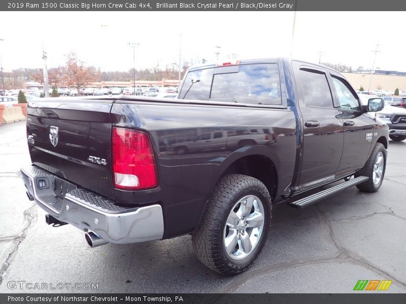 Brilliant Black Crystal Pearl / Black/Diesel Gray 2019 Ram 1500 Classic Big Horn Crew Cab 4x4