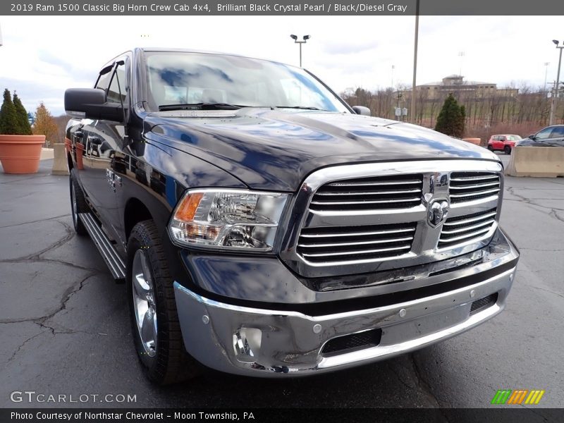 Brilliant Black Crystal Pearl / Black/Diesel Gray 2019 Ram 1500 Classic Big Horn Crew Cab 4x4