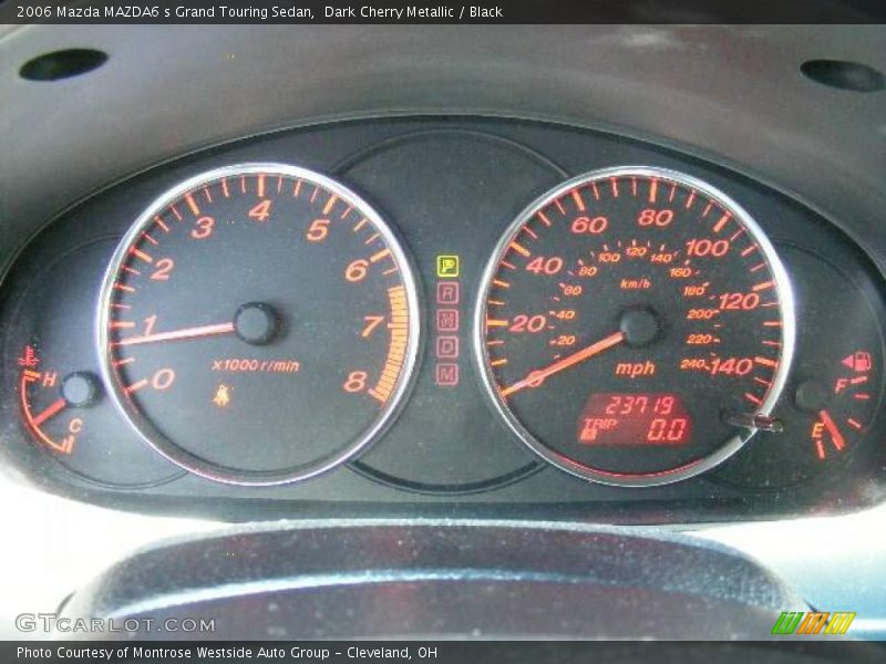 Dark Cherry Metallic / Black 2006 Mazda MAZDA6 s Grand Touring Sedan