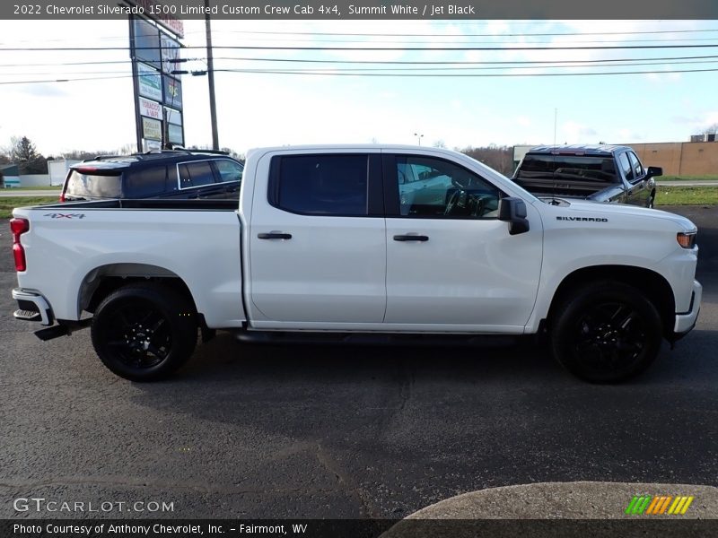 Summit White / Jet Black 2022 Chevrolet Silverado 1500 Limited Custom Crew Cab 4x4