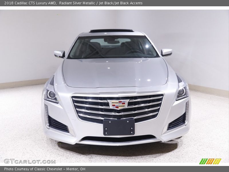 Radiant Silver Metallic / Jet Black/Jet Black Accents 2018 Cadillac CTS Luxury AWD