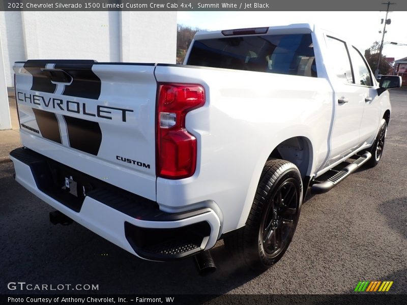 Summit White / Jet Black 2022 Chevrolet Silverado 1500 Limited Custom Crew Cab 4x4