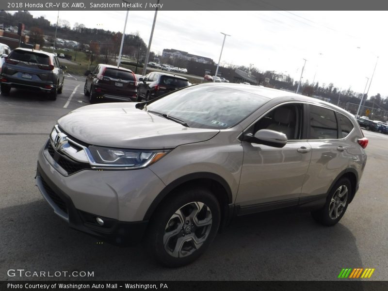 Sandstorm Metallic / Ivory 2018 Honda CR-V EX AWD