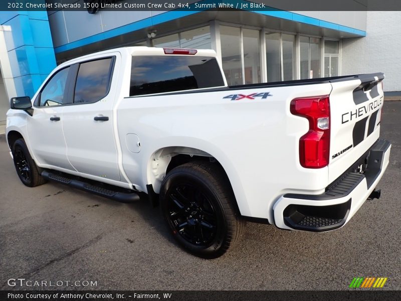 Summit White / Jet Black 2022 Chevrolet Silverado 1500 Limited Custom Crew Cab 4x4