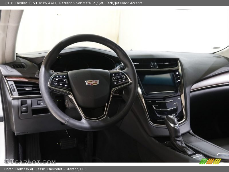 Radiant Silver Metallic / Jet Black/Jet Black Accents 2018 Cadillac CTS Luxury AWD