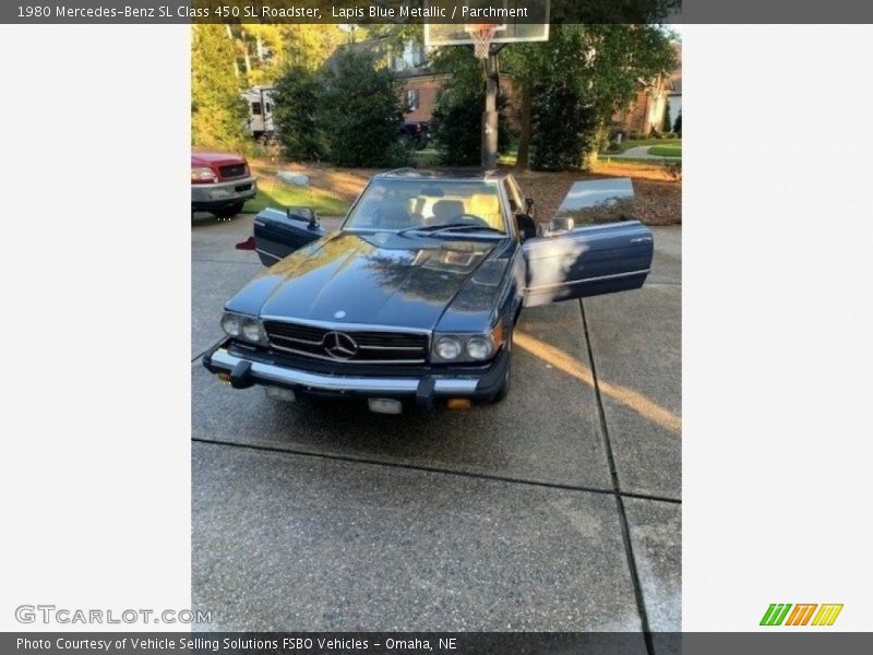 Lapis Blue Metallic / Parchment 1980 Mercedes-Benz SL Class 450 SL Roadster