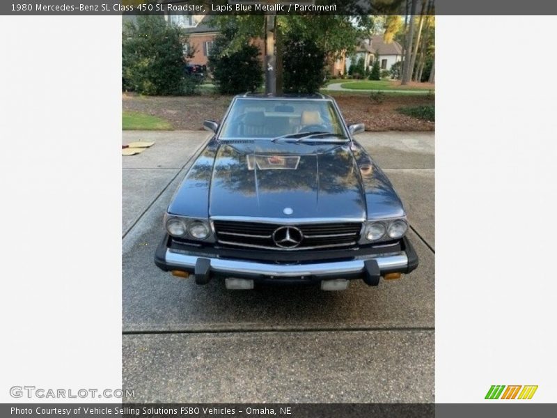 Lapis Blue Metallic / Parchment 1980 Mercedes-Benz SL Class 450 SL Roadster