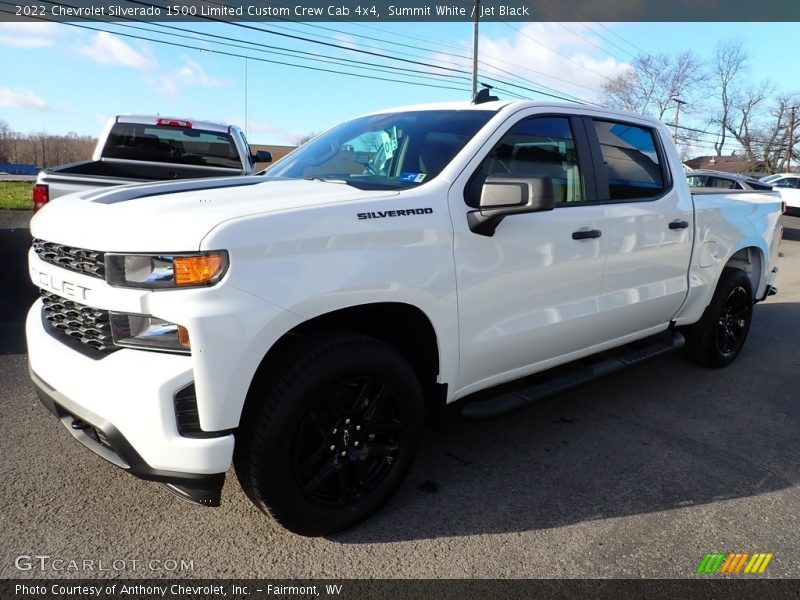 Summit White / Jet Black 2022 Chevrolet Silverado 1500 Limited Custom Crew Cab 4x4