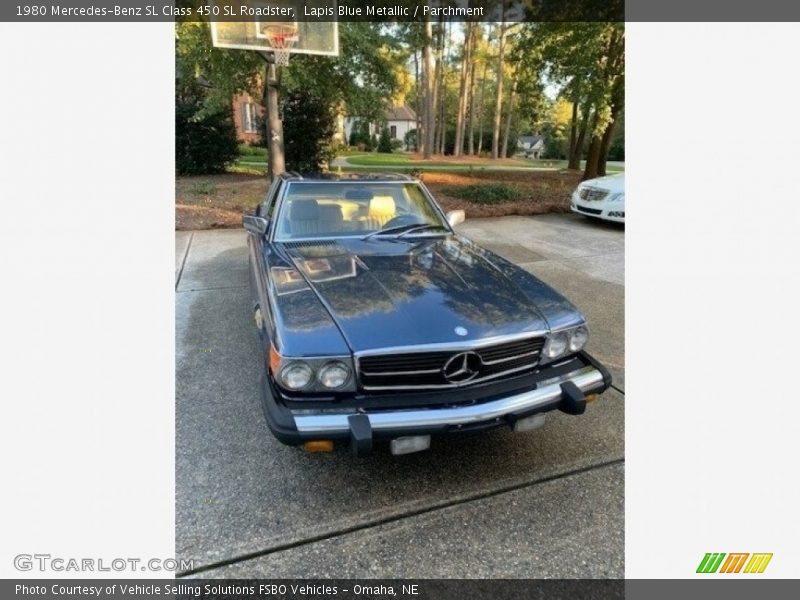 Lapis Blue Metallic / Parchment 1980 Mercedes-Benz SL Class 450 SL Roadster