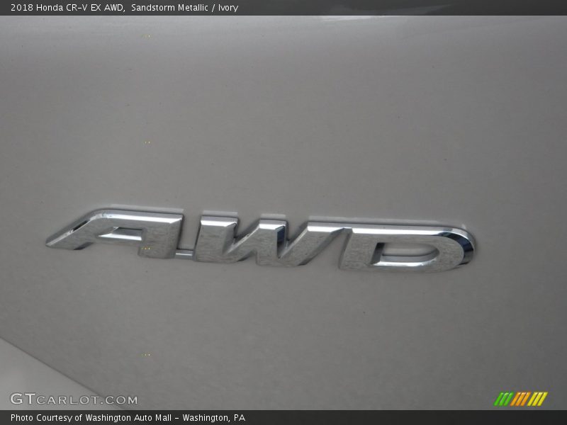 Sandstorm Metallic / Ivory 2018 Honda CR-V EX AWD