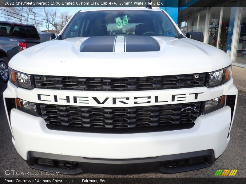 Summit White / Jet Black 2022 Chevrolet Silverado 1500 Limited Custom Crew Cab 4x4
