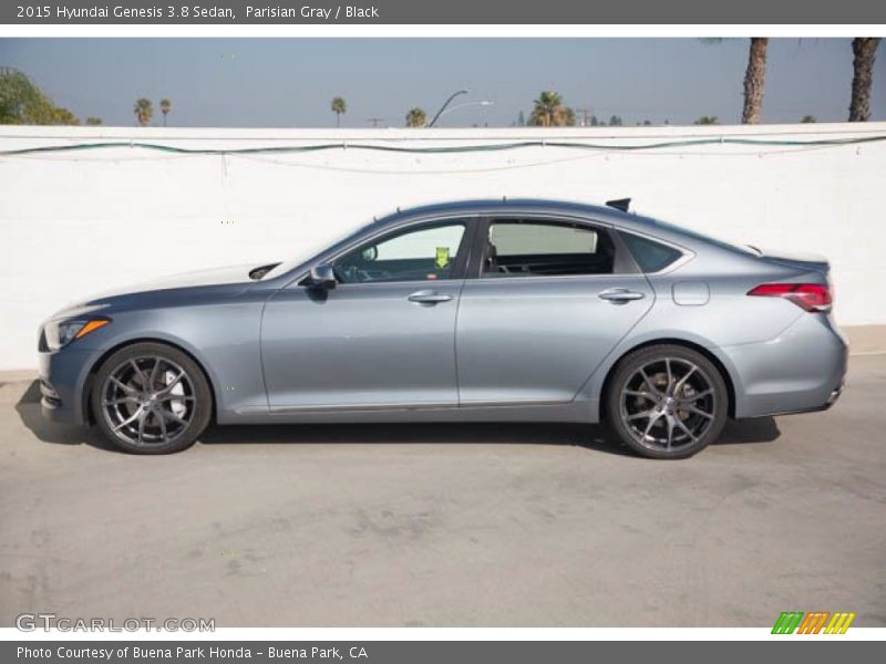 Parisian Gray / Black 2015 Hyundai Genesis 3.8 Sedan