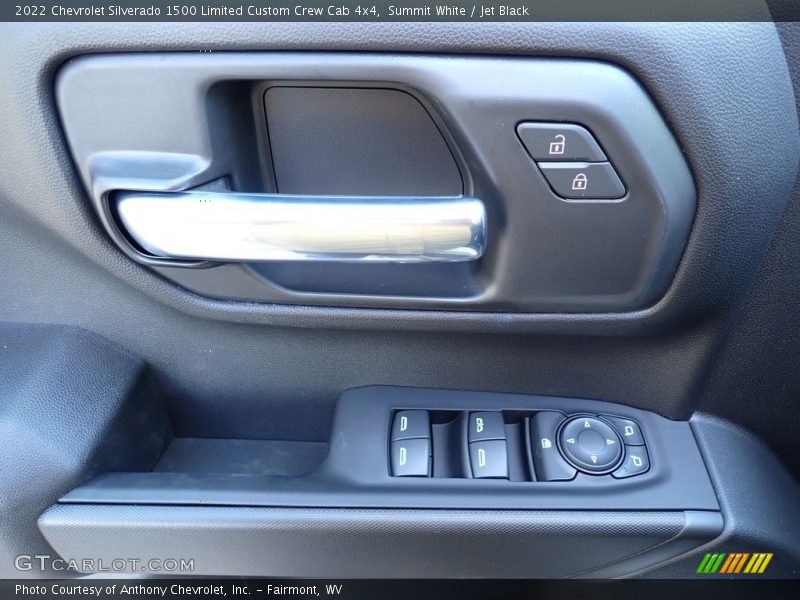 Summit White / Jet Black 2022 Chevrolet Silverado 1500 Limited Custom Crew Cab 4x4