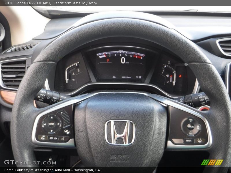 Sandstorm Metallic / Ivory 2018 Honda CR-V EX AWD